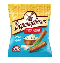 Сухарики Воронцовские со вкусом лук со сметаной 